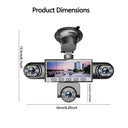 BCUOZ Dashcam with Super Night Vision - Front Rear