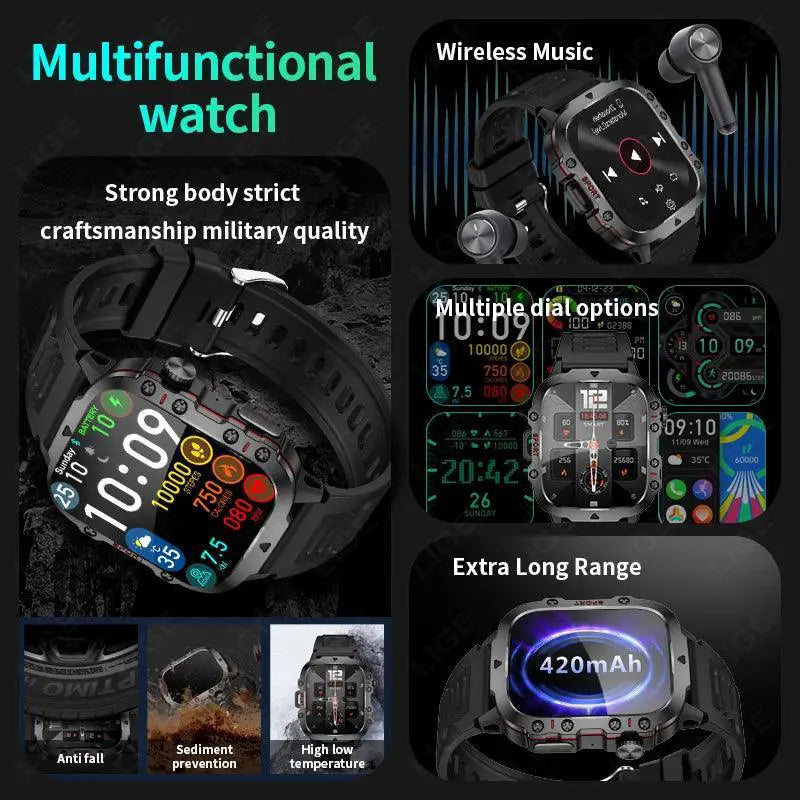 Voice Activated Fitness Smartwatch With AI Assistant Gear