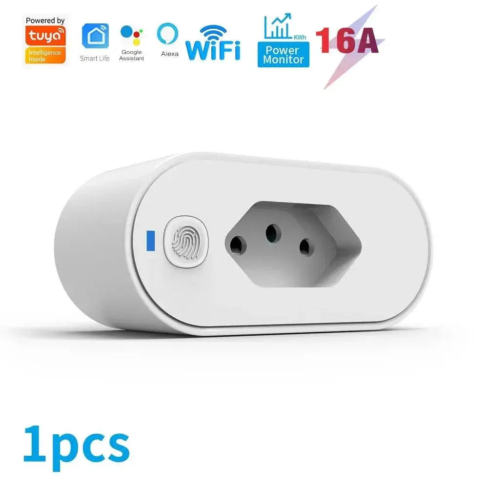 Smart WiFi Plug With Voice Control And Energy Monitoring
