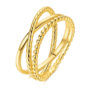 Sterling Silver Ring Gold Color