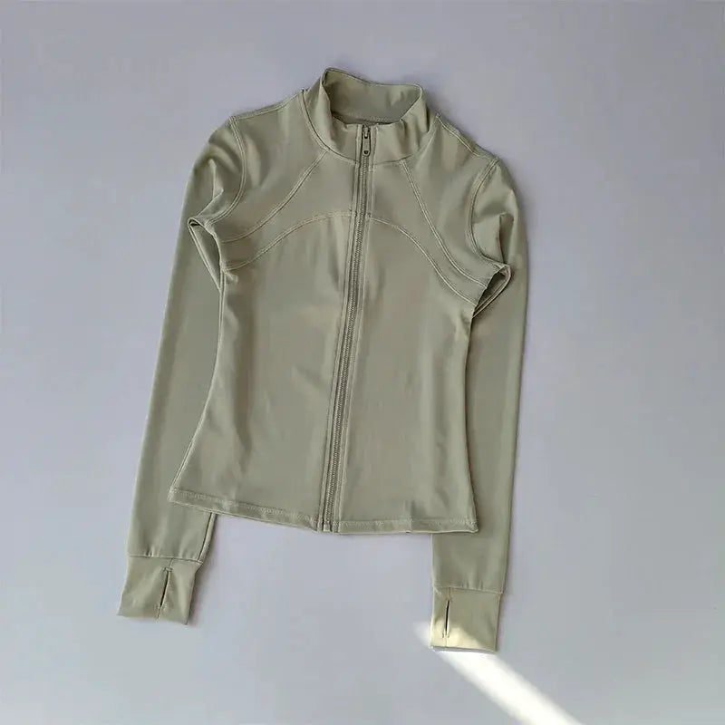 Yoga Suit Women High End Standing Collar Long Sleeve Jacket