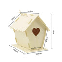 Wood Bird House Parrot Breeding Box Natural Wood Nesting Spot