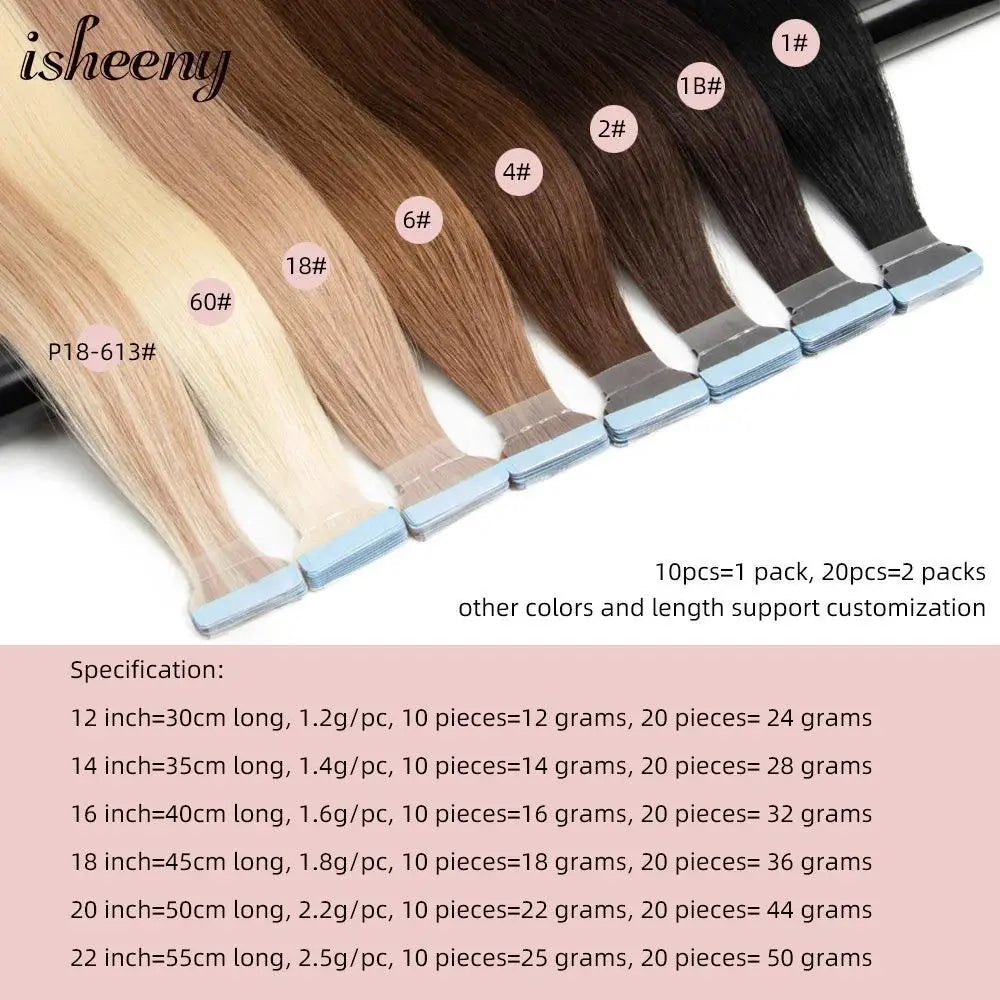 Natural Look Hair Tape In Extensions — product view 17