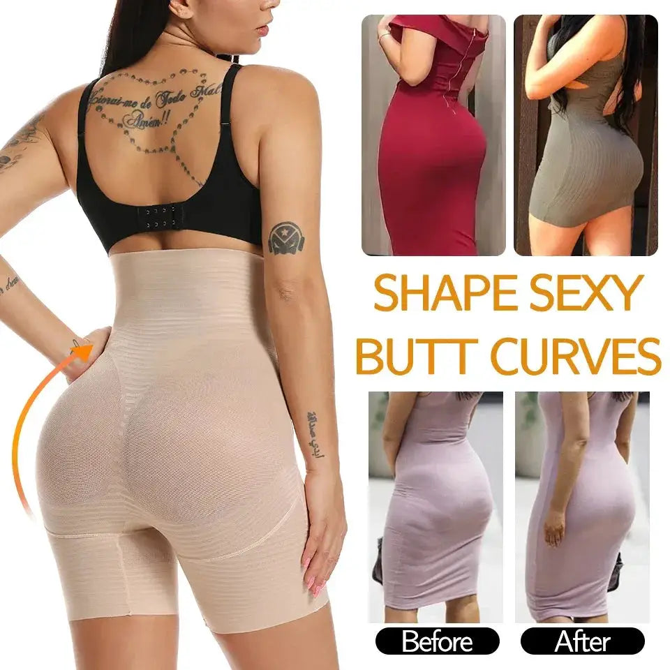 High Waisted Womens Body Shaper For Tummy Control Shorts