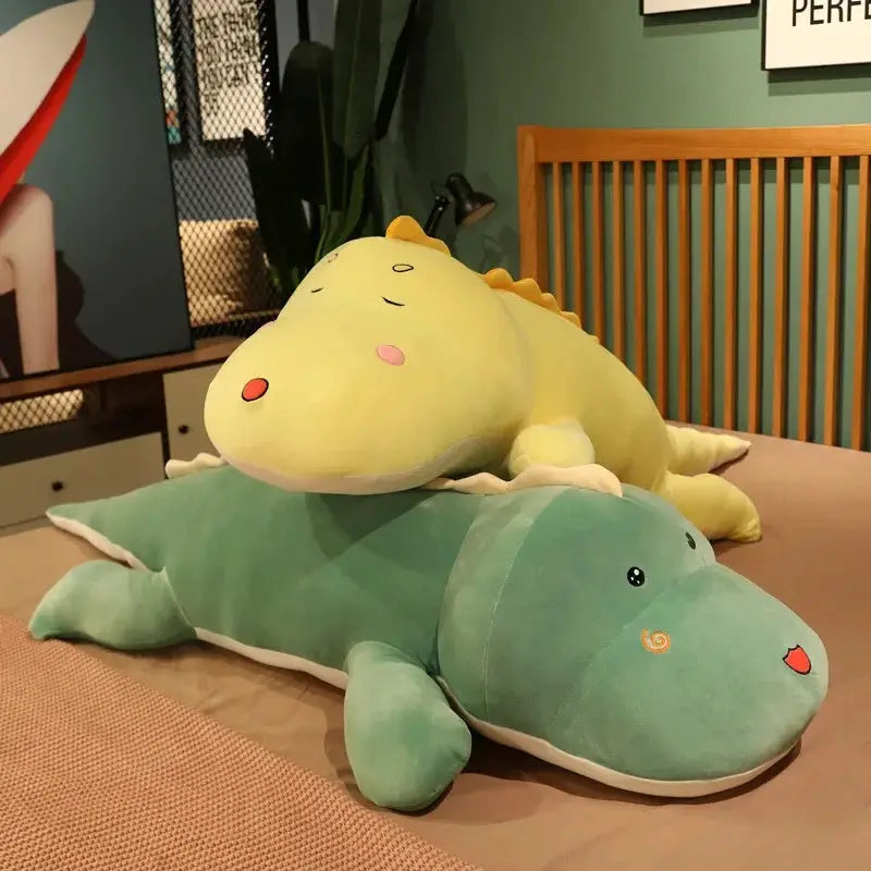 80CM Long Cute Dinosaur Plush Toy Boyfriend Pillow