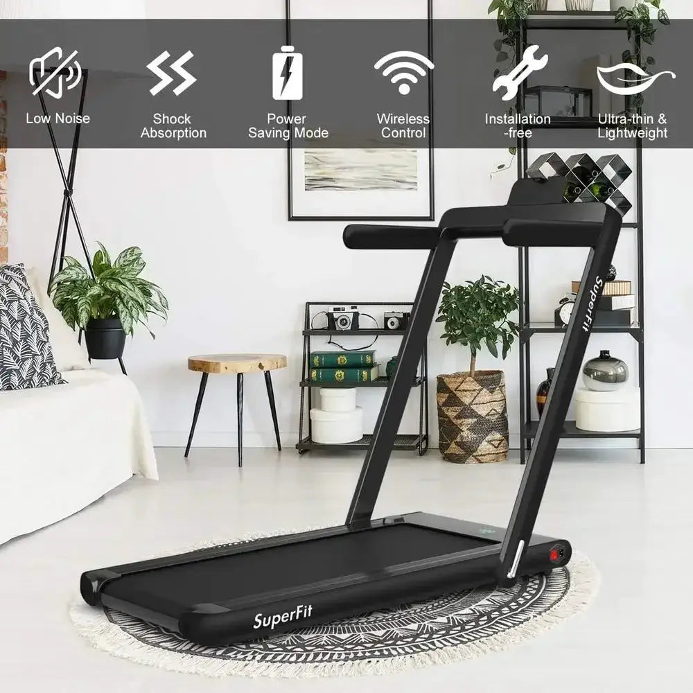 2-in-1 Portable Treadmill and Walking Pad for Home and Office Use: Walk, Jog, Run Under Desk