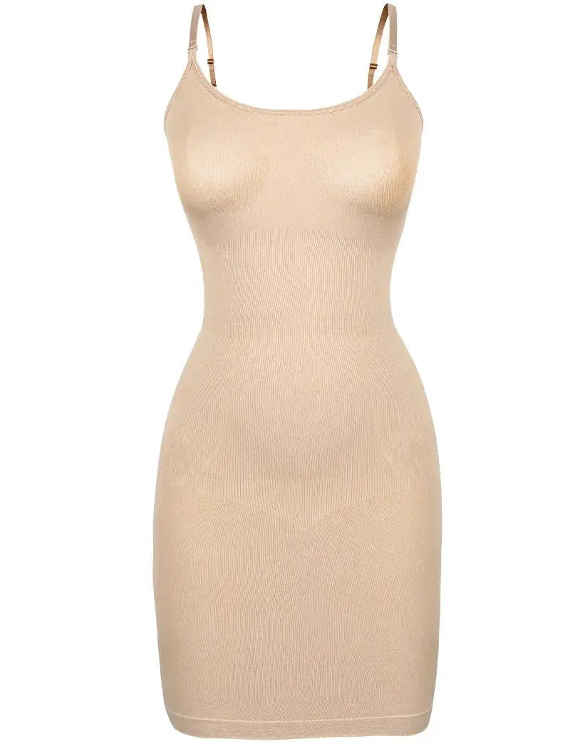 Seamless Womens Tummy Control Full Slip Body Shaper Dress
