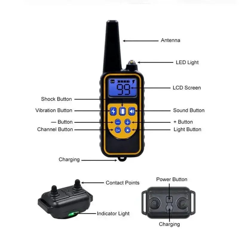 Dog Training Collar with Remote Control Anti Bark Vibration