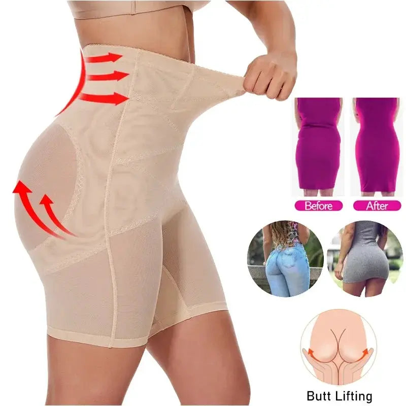 High Waisted Tummy Control Butt Lifter Shapewear for Curves