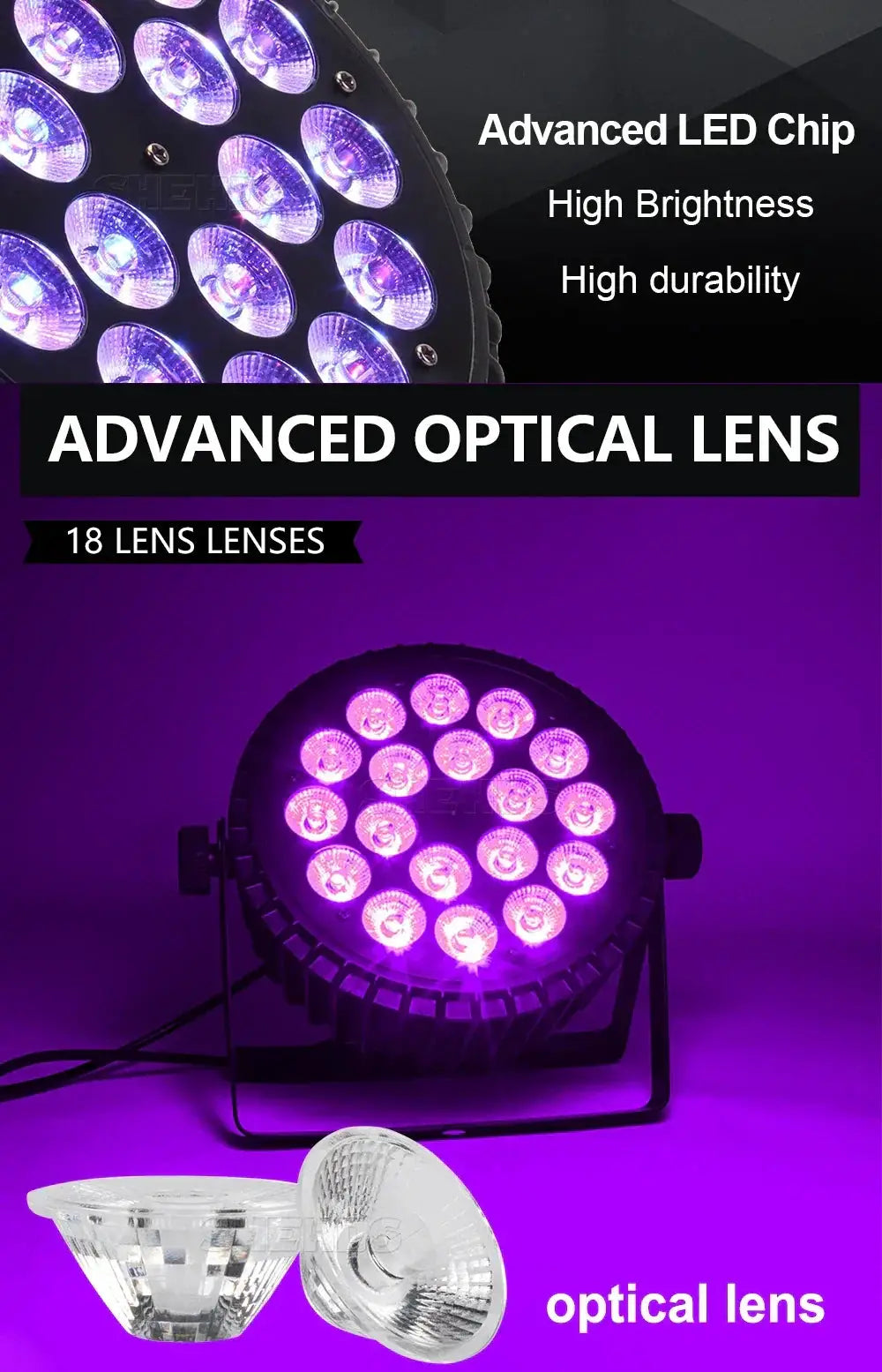 DJ Party LED Par Wash Lights — product view 12
