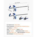 Inch Heavy Parallel Bar Clamps Pcs