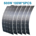 Dgsunlight 100W 12 Volt Flexible Panel