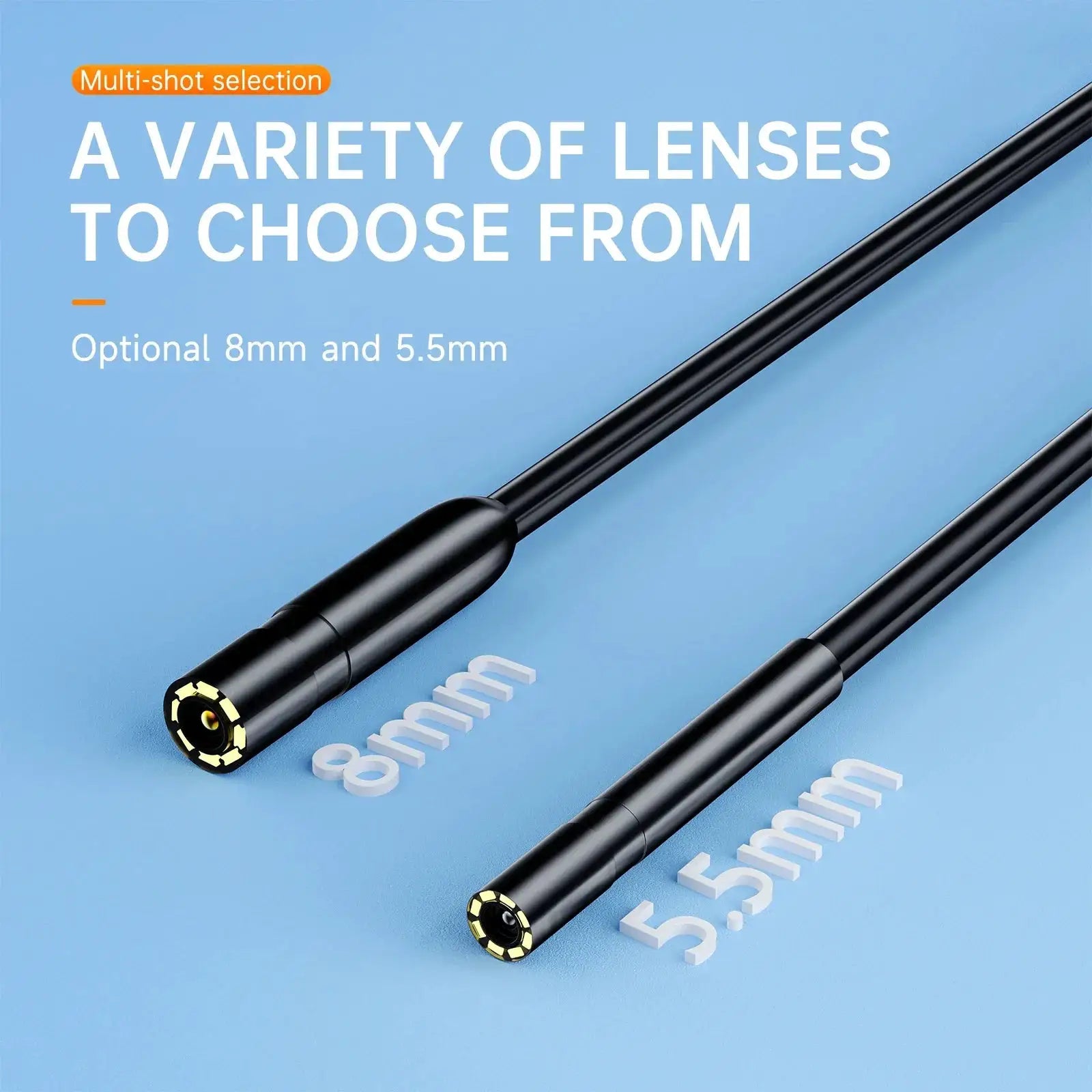 5.5 To 8mm Endoscope For Android And iPhone Real Time Boroscope Tight Spaces - stepyours.com