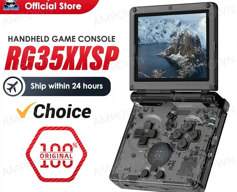 Anbernic RG35XXSP Flip Game Console With 3.5 IPS Screen