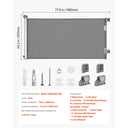 SucceBuy Retractable Baby Gate