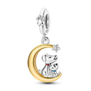 Charm Beads Sterling Silver Golden