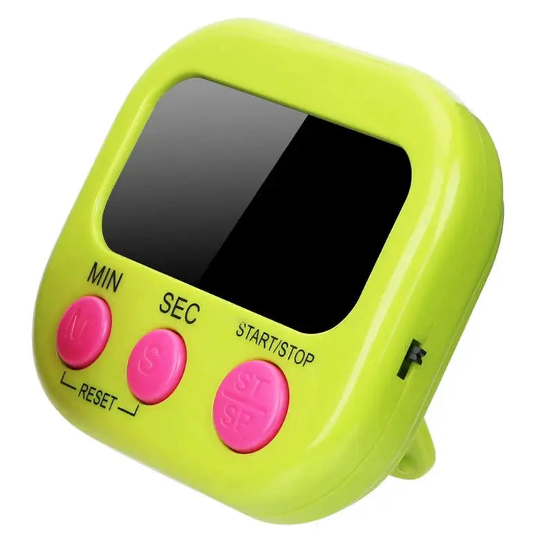 LED Counter Display Alarm Clock Manual Electronic Countdown Sports Magnetic Digital Timer Kitchen Cooking Shower Study Stopwatch