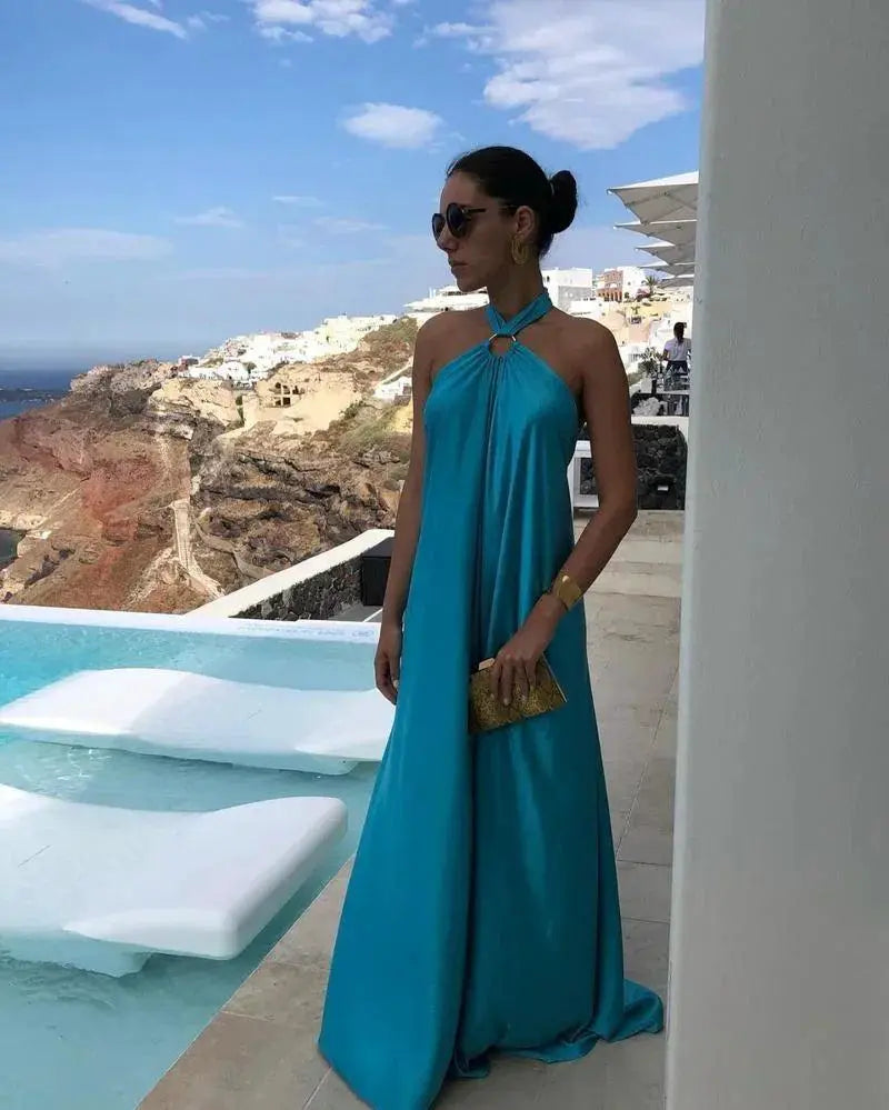 Solid Color Suspender Dress Trendy Womens Outfit 2022 Style