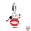 Sterling Silver Heels Lipstick Camera