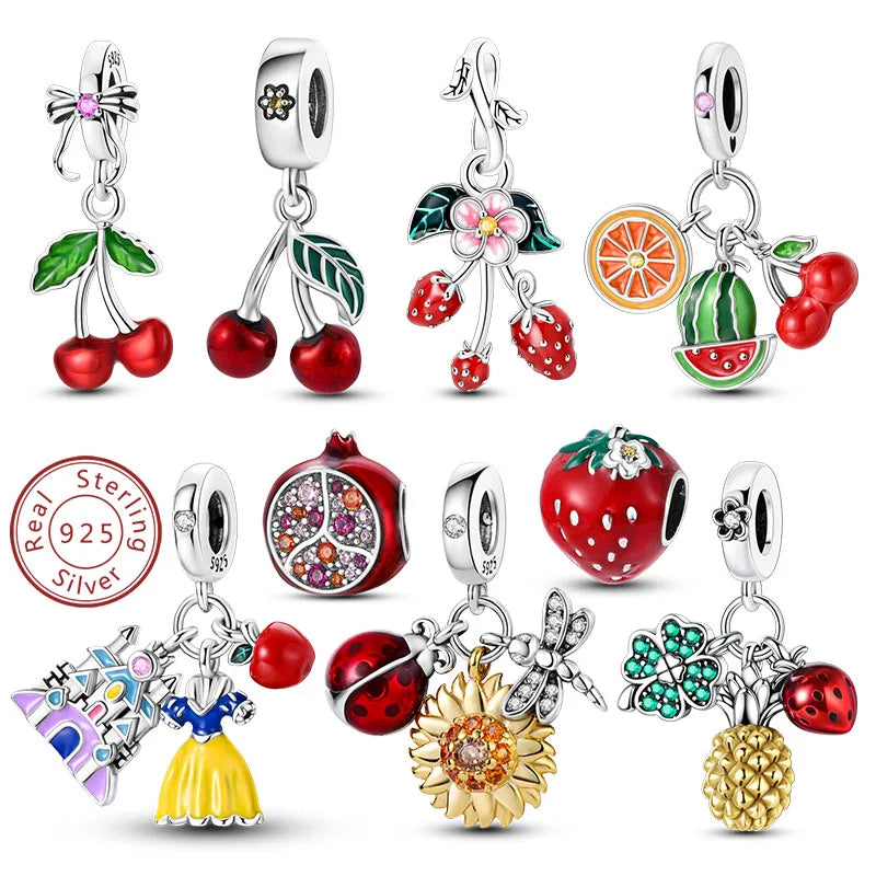 Charm Sterling Silver Bead Pendant