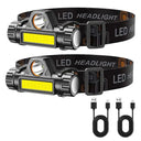 COB LED Headlamp - Super Bright Waterproof