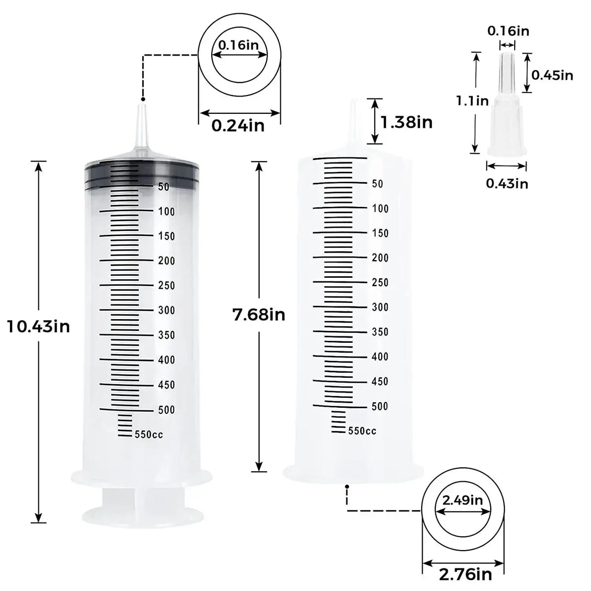 Multifunction Syringe 100ml To 550ml Large Capacity Injector