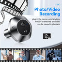 WSDCAM Mini WiFi Doorbell Two Way Talk Peephole 1080P Never Miss Visitors