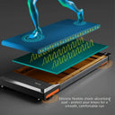 Quiet Foldable Treadmill For Home With Bluetooth App Control