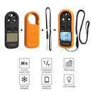 Digital Anemometer 0-30m/s Wind Speed Meter Mini Air Velocity Airflow -10°C ~ 45°C Temperature Tester with LCD Backlight Lanyard