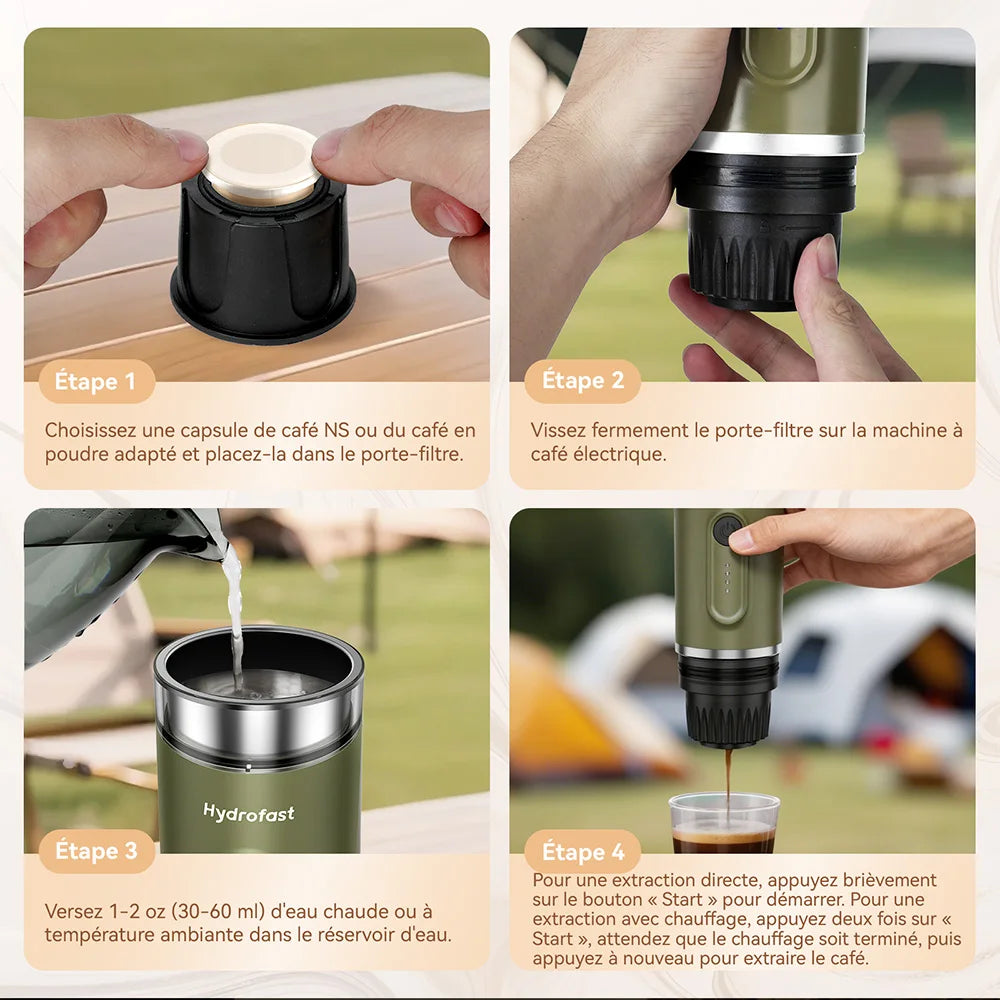 Hydrofast / Battery Portable Espresso Machine, Pump, Tank — product view 8