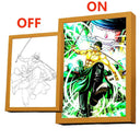 One Piece Zoro & Luffy LED Night Light Frame Ideal Anime Decor