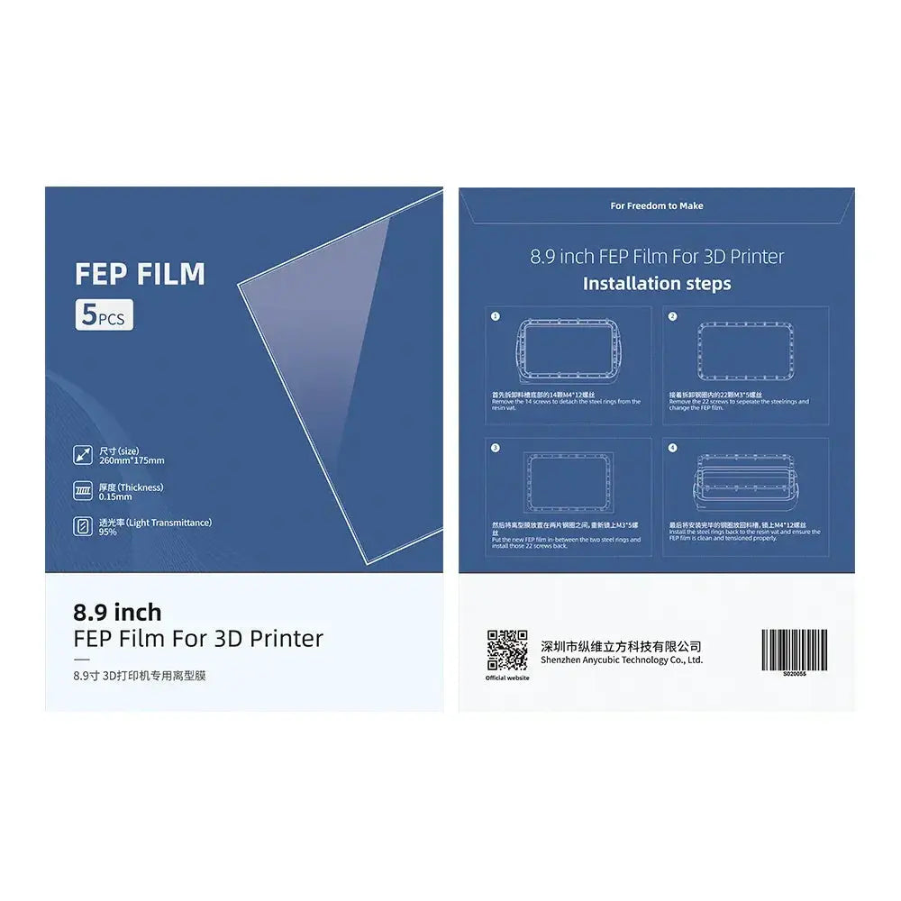 Anycubic FEP Film 0.15mm for Mono X Series 3D Printer
