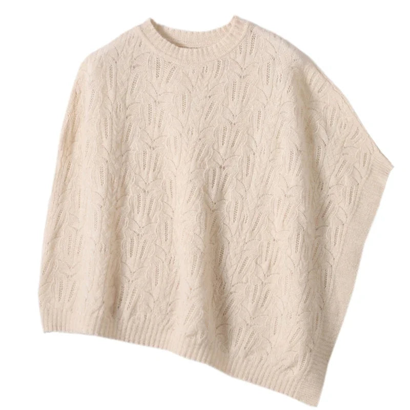 Cashmere Cable Knit Winter Poncho