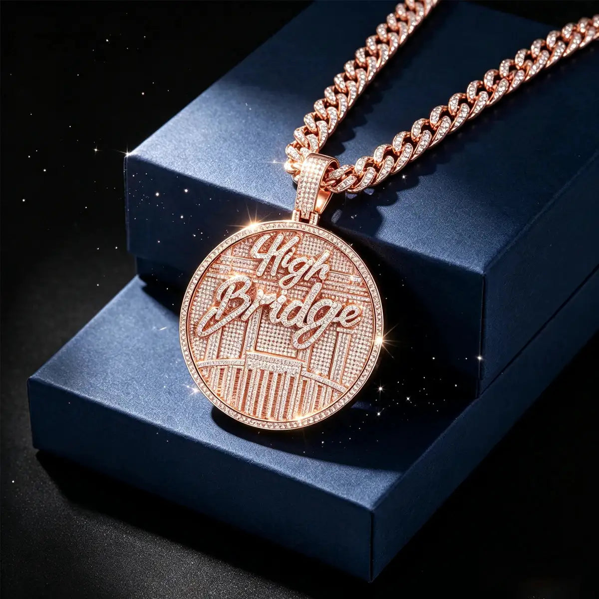 Gold Plated Hip Hop Charm Gold Plated Iced Out High — product view 1
