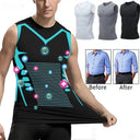 Mens Ice Silk Compression Shaping Vest Slimming Tank Top