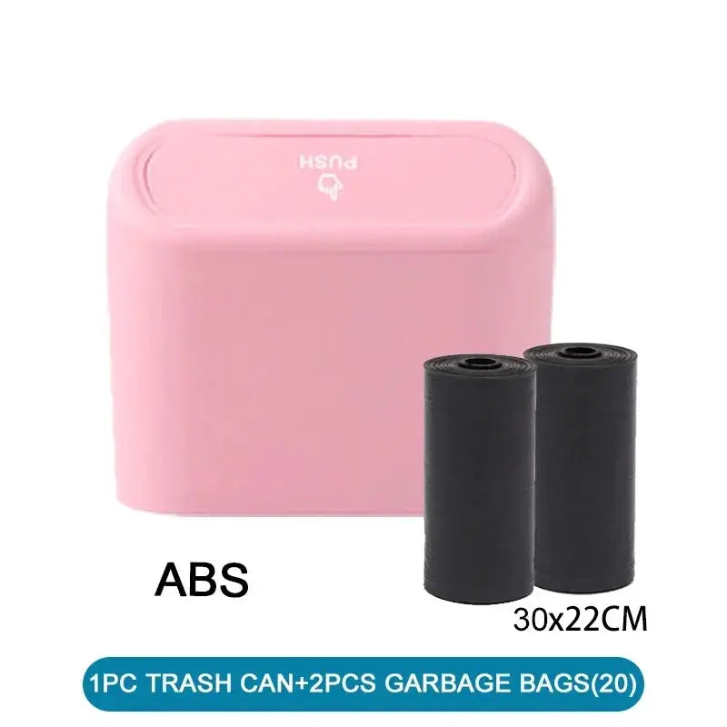 3 Pack Car Trash Can With Lid Contains 60 Garbage Bags
