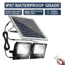 Solar Powered Dual Head Wall Lamp