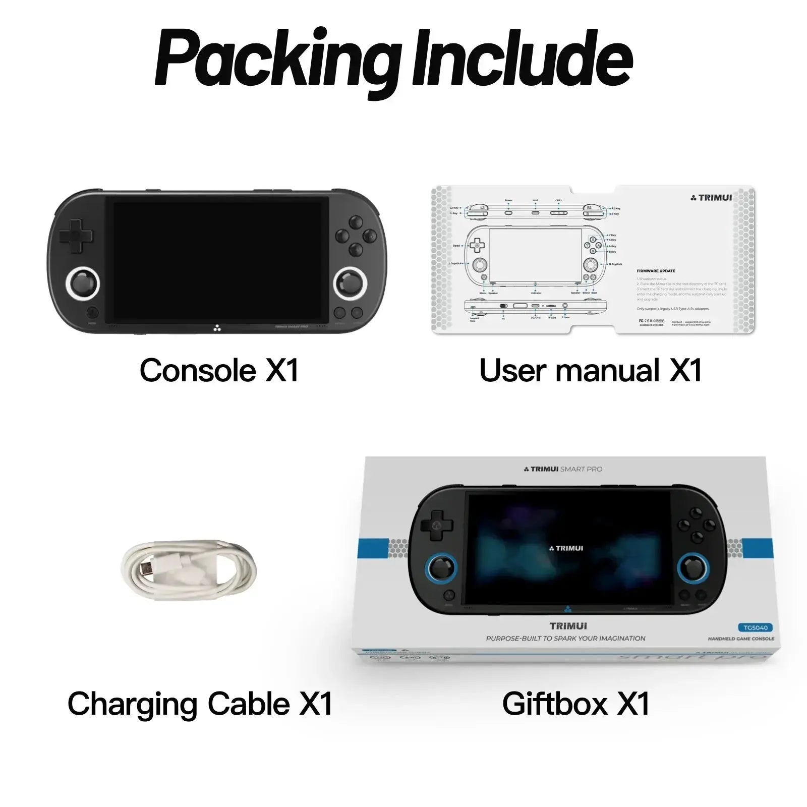 Trimui Smart Pro 4.96 Inch IPS HD Handheld Game Console