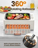 Smokeless Indoor Electric Grill, Countertop BBQ with Dual-Zone
