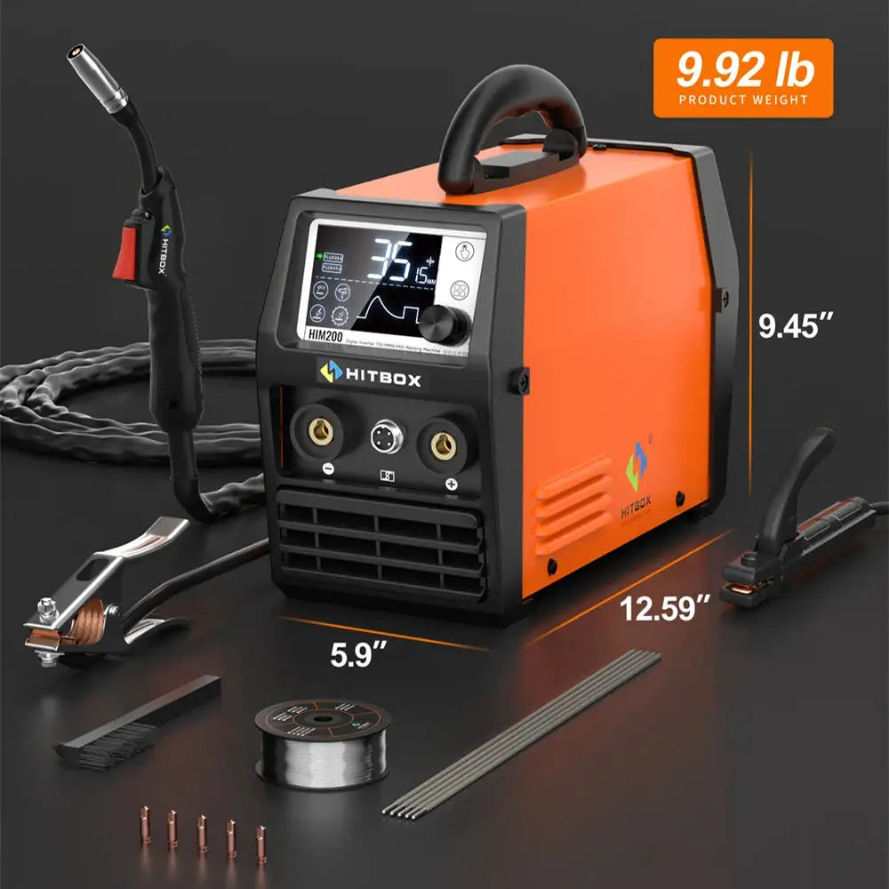 HITBOX HIM200 Spool-Gun Compatible MIG Welder — product view 7