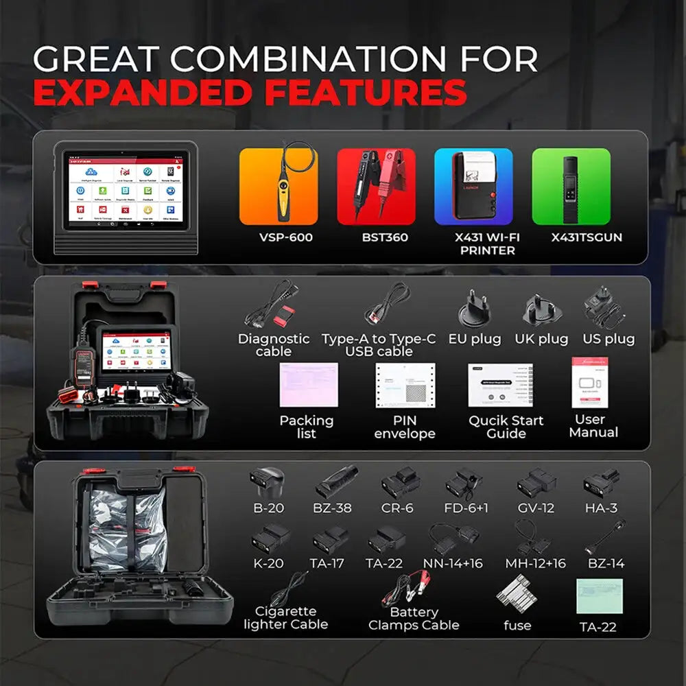 LAUNCH X431 PRO V5.0 Car Diagnostic 8"inch Auto OBD2 Scanner CANFD/DOIP SGW All System 37 Reset ECU Coding Bi-Directional PRO TT