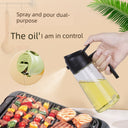 Glass Spray Oil Bottle Jar for Air Fryer Kitchen Use