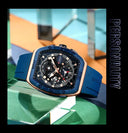 Mens Colorful Multi Functional Tonneau Quartz Watch