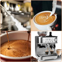 Espresso Coffee Machine Temperature Adjustable with Built-in Bean