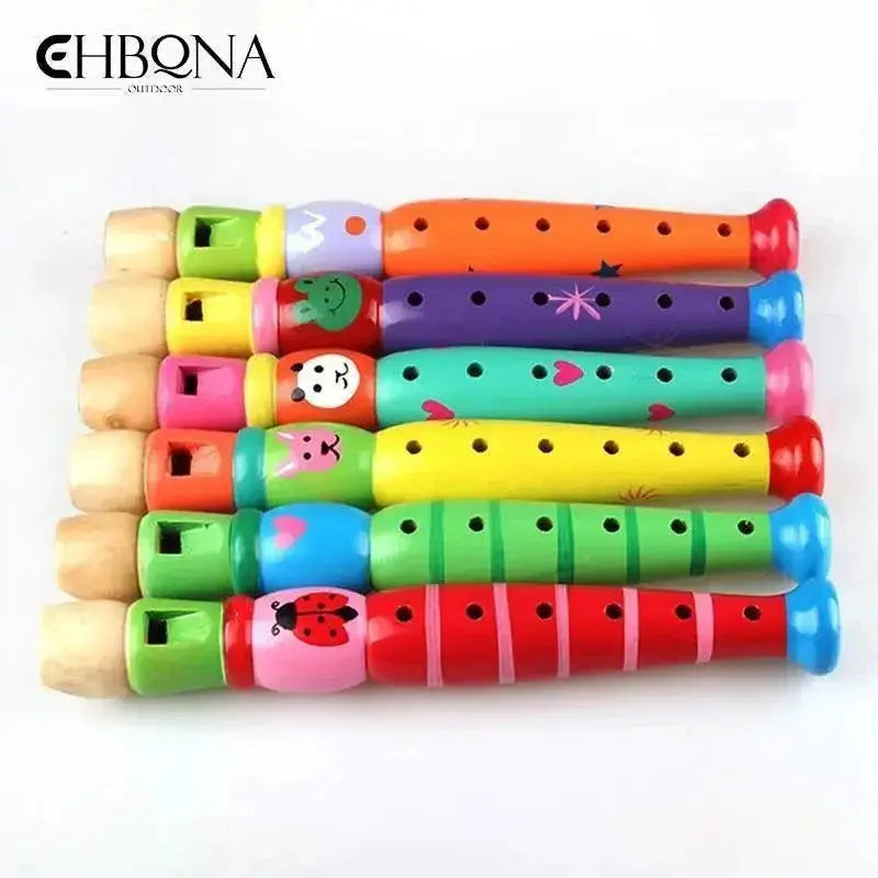Cartoon Short Flute For Kids 6 Hole Woodwind Instrument