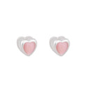 New 925 Sterling Silver Heart Hoop Earrings Women Minimalist Gift