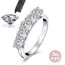 Round Moissanite Jewelry in Sterling Silver