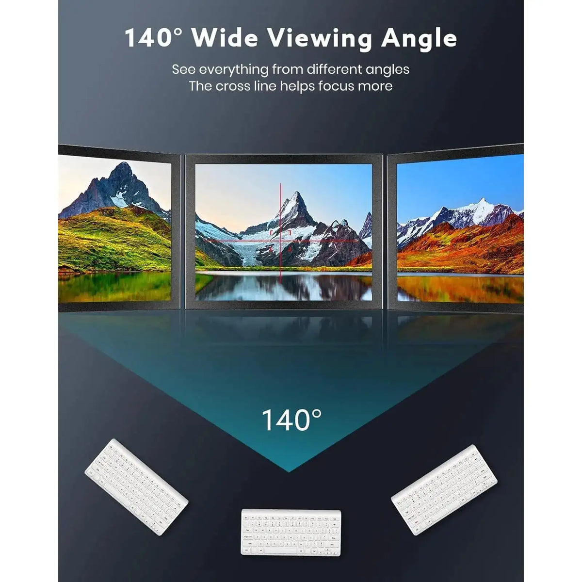 Eyoyo S811H 8-inch Small Car Rear View Monitor 1024x768 HD Resolution TFT Screen LCD Display with HDMI/VGA/AV Port, 140° Wide Angle, Built-in Speaker, 1/4" Threaded Mounting Hole, Metal Housing