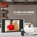 KAK 3.5 Inch Door Peephole Camera With 120 Degree Angle Display Keeps You Safe