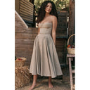 Mingmingxi Elegant Dress for Summer Pink Midi Dress